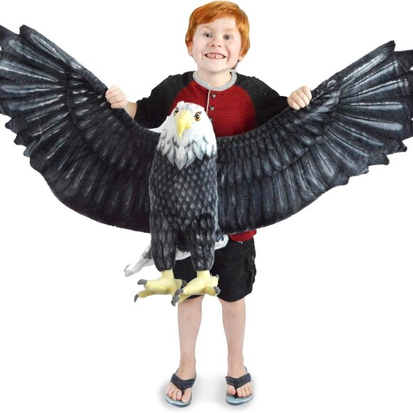 ---American Stuffed Bald Eagle-Giant Stuffed Animal - Picture 2 of 4